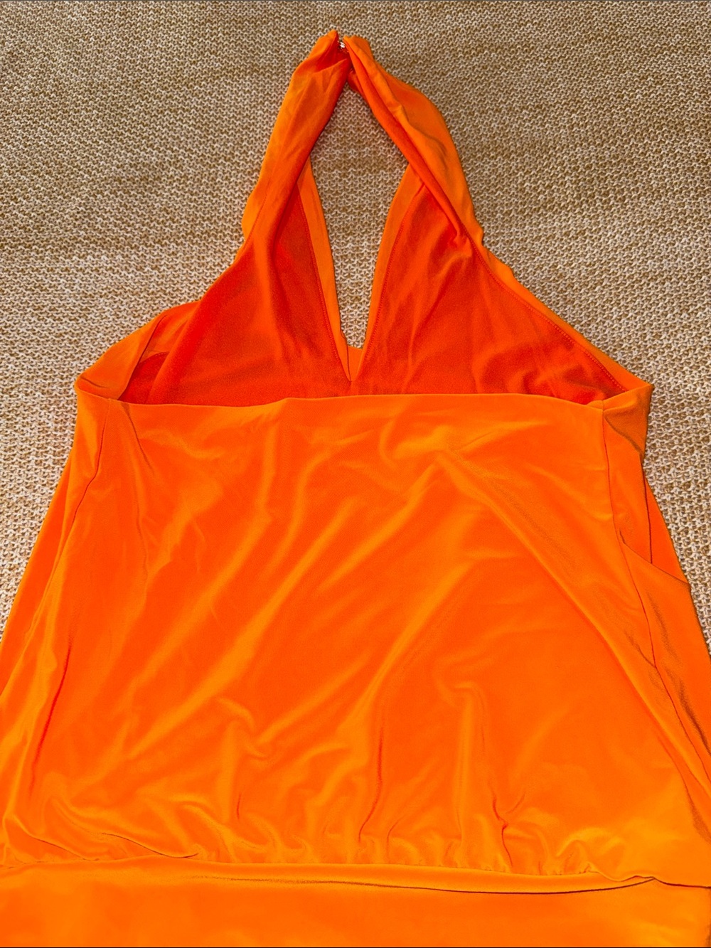 Express Bright Orange Halter Tank - Picture 3 of 6